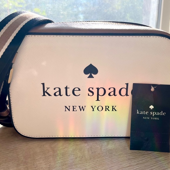 Kate Spade 🎁Cream and Brown Crossbody Camera Bag NWT🎁 Gift Ready - Picture 8 of 12